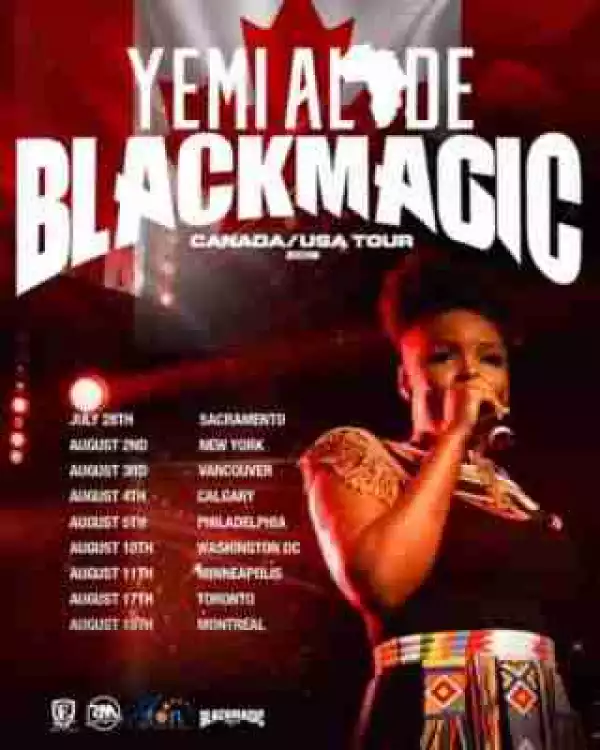 Yemi Alade Set To Rock Canada/USA with “Black Magic World Tour”